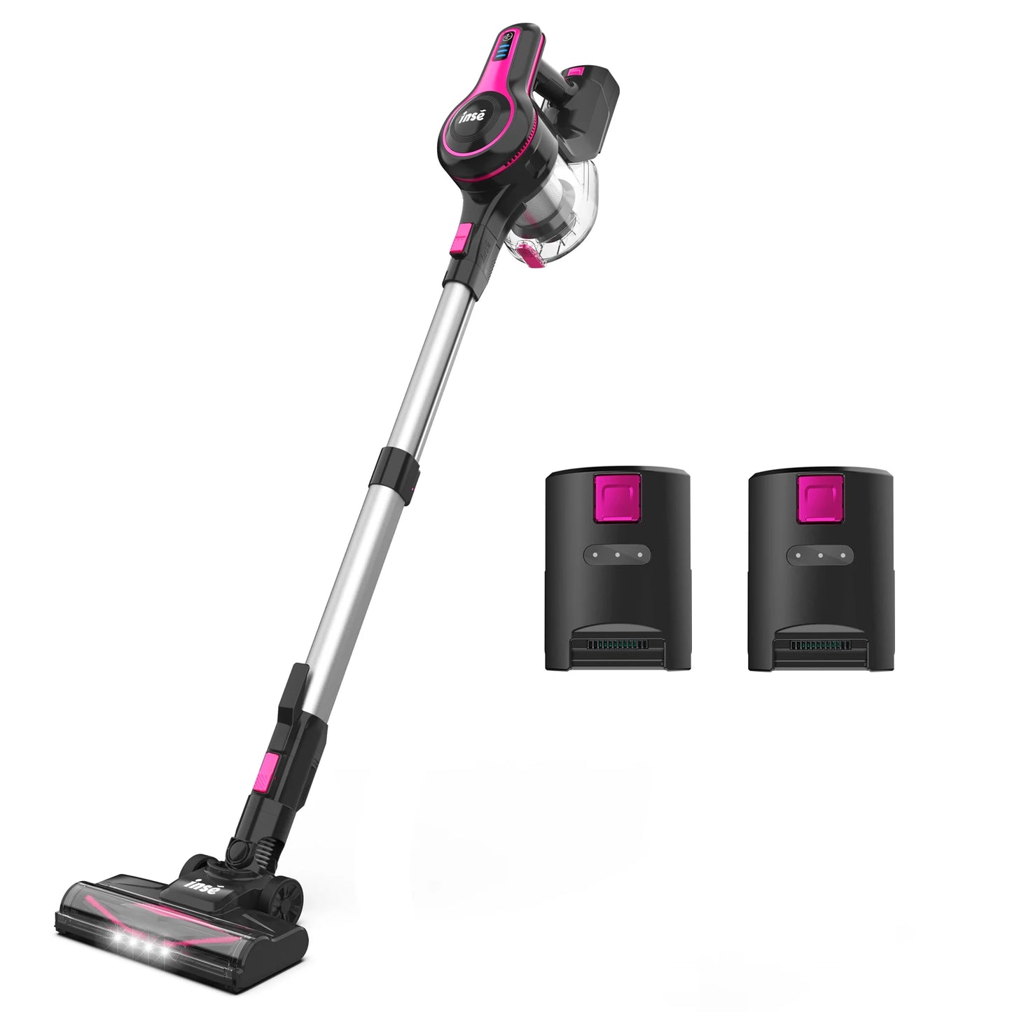 INSE N5T Cordless Vacuum Cleaner, 25Kpa 1.2L Large Dustbin, 6 in 1 Handheld Vacuum for Household Cleaning